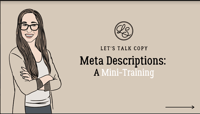 Meta Descriptions Training_